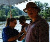 Nikki Lee and Bob Corson officiated