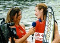 Sonja Sheffler interviews Emma Sheers for the cameras